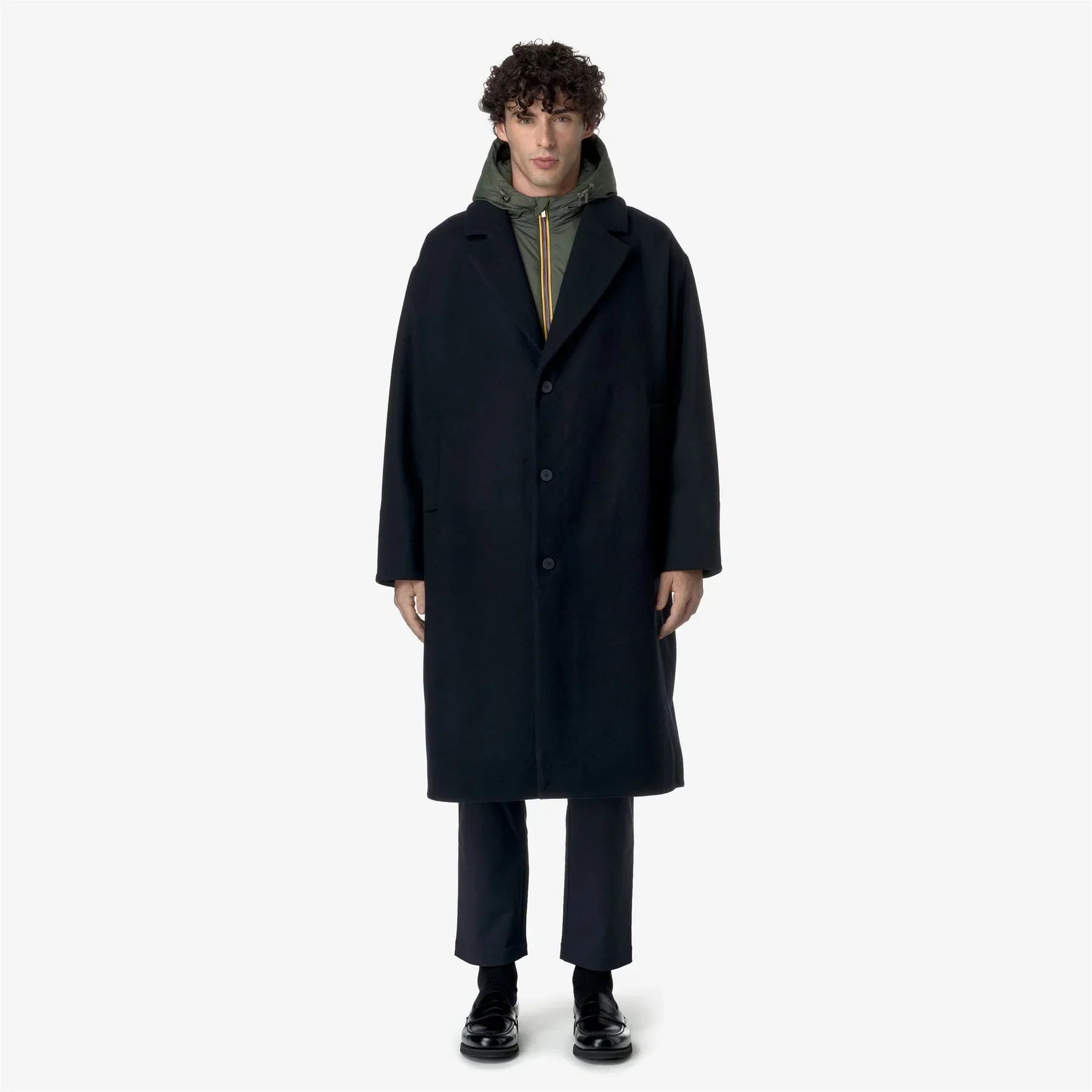 JENZAC WOOLMARK BLUE DEPTH-GREEN BLACKISH