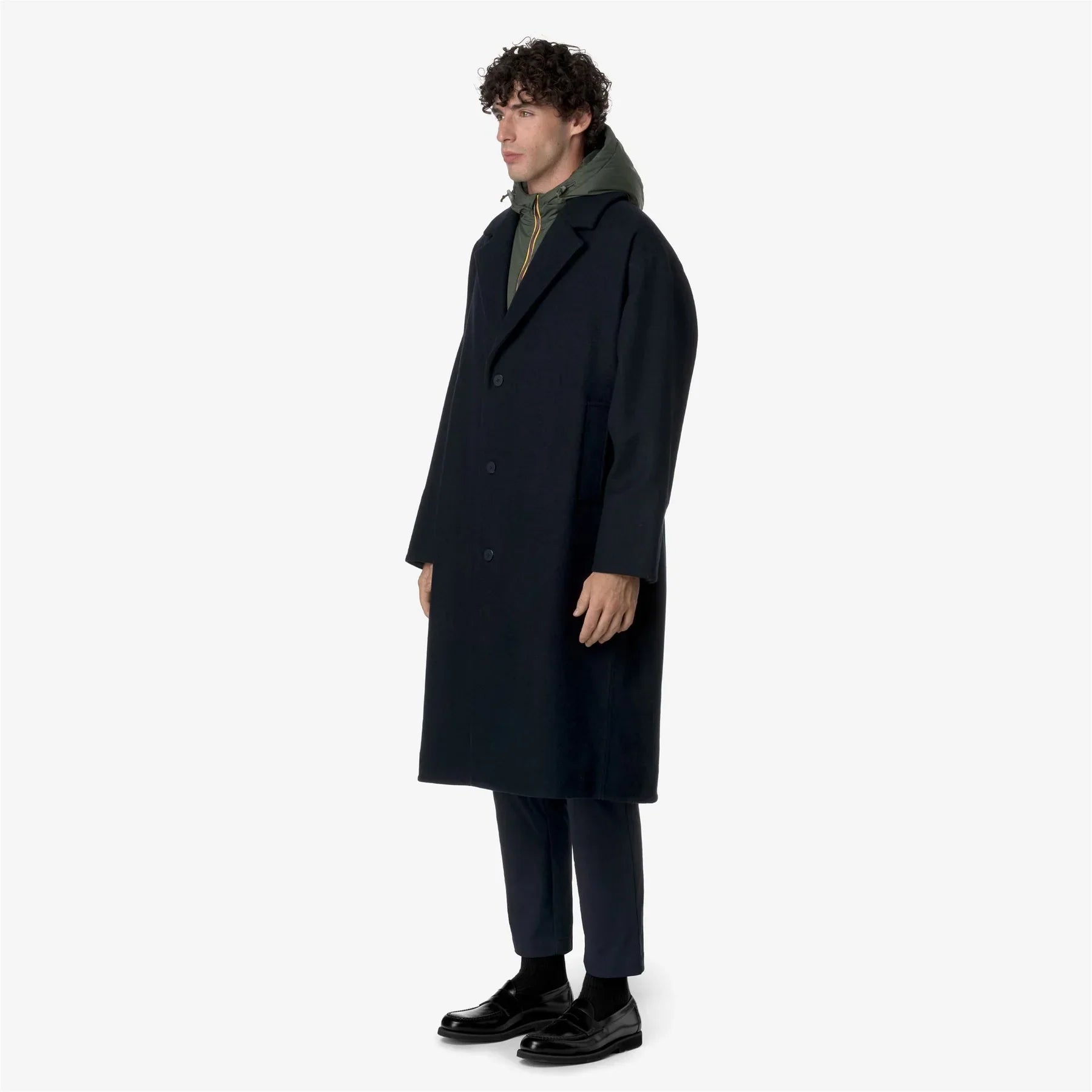 JENZAC WOOLMARK BLUE DEPTH-GREEN BLACKISH